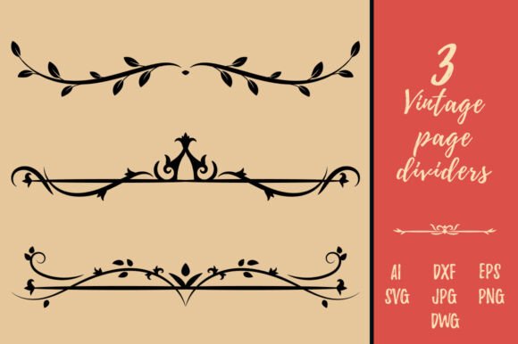 Decorative Vintage Flourish Page Dividers: A Designer's Guide