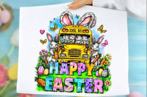 Happy Easter School Bus Driver Png: A Festive Design Asset