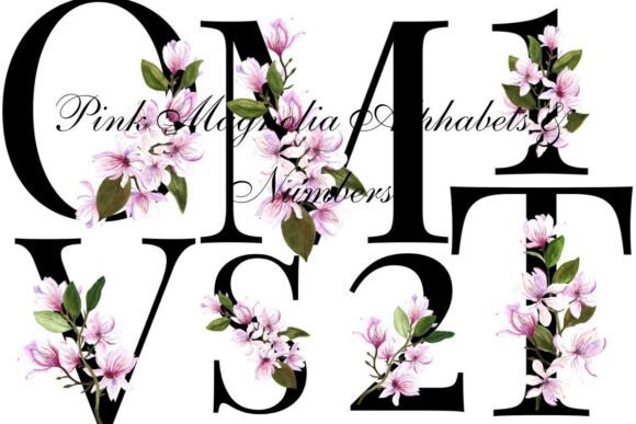 Pink Floral Alphabet Clipart: Designing with Elegance
