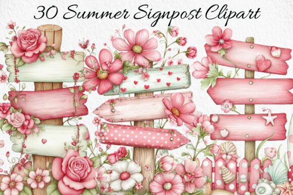 Summer Signpost Clipart: Your Guide to Whimsical Design