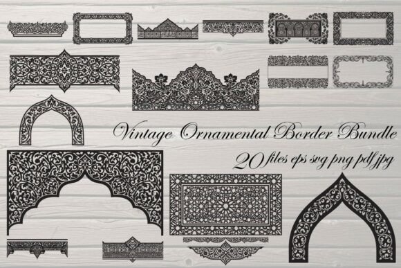 Vintage Ornamental Border & Islamic: Timeless Elegance for Modern Design