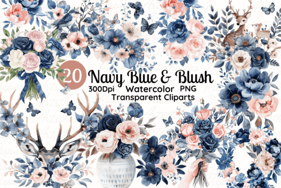 Watercolor Navy Blue and Blush Floral: A Designer's Guide