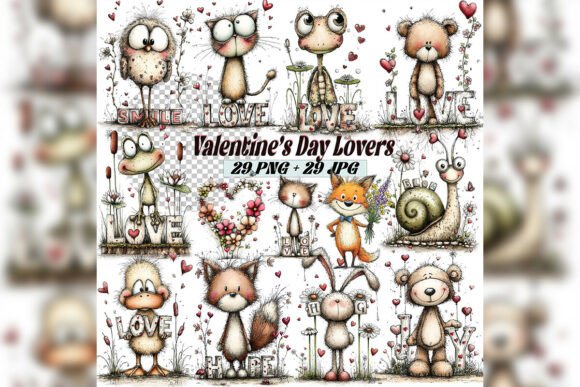 Whimsical Valentine Lovers Clipart: A Designer's Guide