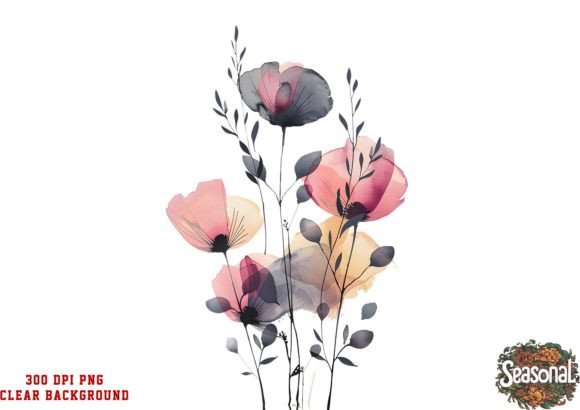 Wild Flower Watercolor Sublimation: A Seasonal Design Essential