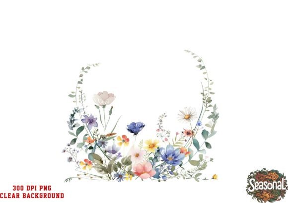 Wildflower Borders Clipart: Your Spring Design Essential